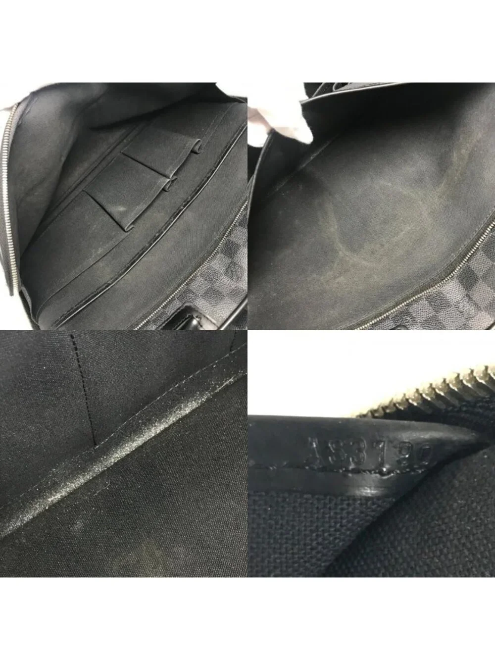 Louis Vuitton Business Bag Icare Damier Graphite Canvas Black